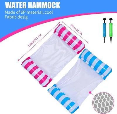 Produktbild von Famanu 4-in-1 Aufblasbare Wasserhängematte Deluxe - Schwimmender Lounger & Poolliege