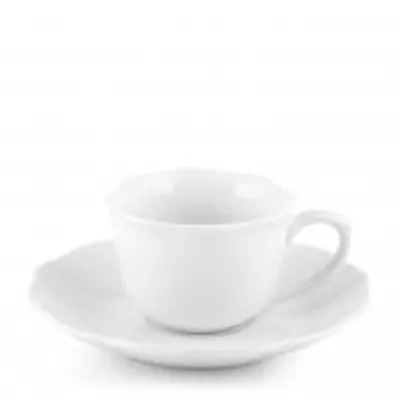 Immagine prodotto di H&H Set 6 Tazze Caffè Festonato Con Piattino In Porcellana Cc 120