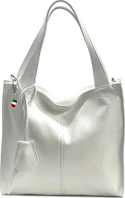 Produktbild von Florence Leder Tasche Schultertasche Shopper weiß OTF155W