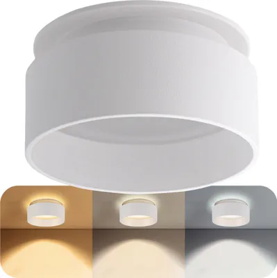 Produktbild von SSC-LUXon Sudara LED Deckenspot weiß rund dimmbar - 3CCT Lichtfarben warm / neutral / kalt indirektes Licht - Design Spot 230V 6W