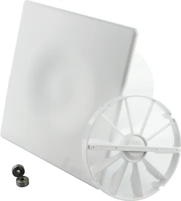 Produktbild von Wohnraumlüfter Lüfter Deckenlüfter Ventilator Badventilator Badlüfter Kugellager Rückstauklappe Ø 100 mm Standard Hochglanz weiß