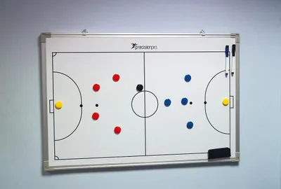Obrázek produktu pro Přesná taktická tabule na futsal - Magnetická tréninková tabule 90x60cm