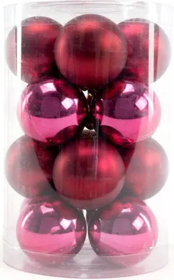 Produktbild von TrendLine Weihnachtskugeln bruchfest, langlebig Ø 4 cm magnolienrosa 16 Stück