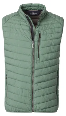 Produktbild von CASAMODA Herren Outdoor-Steppweste Stehkragen Zipper  Grün 3XL