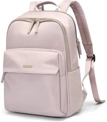 Image de Sac à dos rose pour femme, sacoche pour ordinateur portable 15 pouces, voyage, université, travail