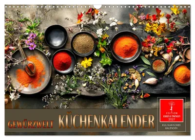 Zdjęcie produktu dla Kalendarz kuchenny „Świat przypraw” (kalendarz ścienny 2027, format DIN A3, poziomy), kalendarz miesięczny CALVENDO