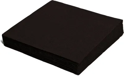 Zdjęcie produktu dla Serwetki imprezowe czarne - 33 x 33 cm - 50 szt
