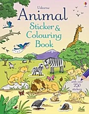 Obrázok produktu pre Animal Sticker and Colouring Book