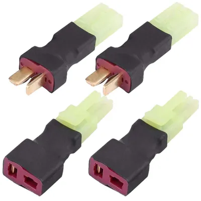 4er Set Mini Tamiya auf Deans T-Stecker Adapter, kabellos