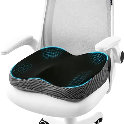 Ergonomisches Sitzkissen für Büro, Auto und Gaming – entlastet Hüfte und Ischias