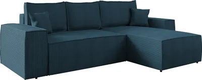 Produktbild von MIRJAN24 Ecksofa Malaga L Cord mit Schlaffunktion und Bettkasten, Eckcouch, Stilvoll Polsterecke vom Hersteller (Farbe: Poso 05, Seite: Rechts)