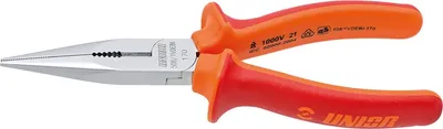 Produktbild von Unior Tools flache Rundzange 508 1vdebi mit Schneide 61 mm