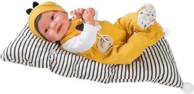 Produktbild von MuÑecas Antonio Juan Neugeborene Pipo Orejitas Kissen Puppe Weiß  Weiß One Size