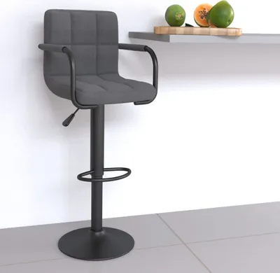 Produktbild von Maison Exclusive - Barhocker Hellgrau Stoff