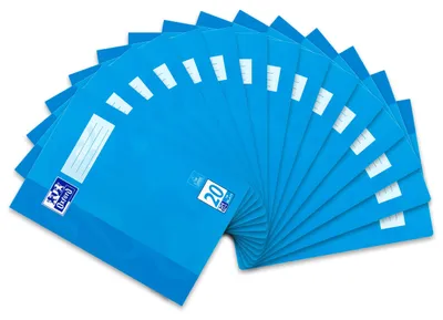 Produktbild von Oxford Schulheft A4, 16 Blatt, Lineatur 20, blanko, 15 Stück