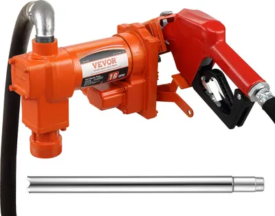 Zdjęcie produktu dla Pompa paliwowa VEVOR, 12 V DC, 60,5 l/min, 1/4 KM, pompa ssąca do benzyny z dyszą, wężem wylotowym i rurą ssącą do benzyny, oleju napędowego, parafiny, mieszanek etanolu i metanolu oraz biodiesla