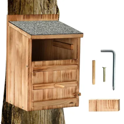 Imagen del producto de Caja nido exterior para búhos, hecha de madera