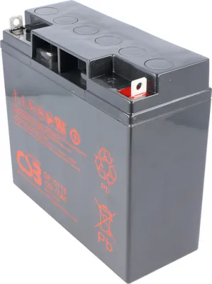 Zdjęcie produktu dla CSB-GP12170 12 V akumulator kwasowo-ołowiowy AGM 17 Ah, 181x76x167 mm płaski zacisk M5 - M5 B/N 5 lat + tryb gotowości
