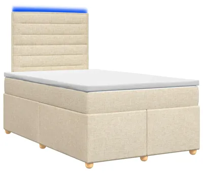Obrázok produktu pre Skriňová posteľ s matracom krémová 120 x 190 cm látka