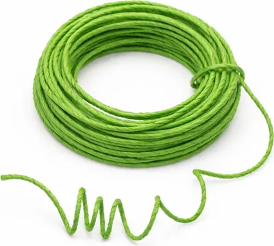 Produktbild von Papierdraht 2 mm 10 m Papierkordel Basteldraht Dekodraht biegsam apfelgrün