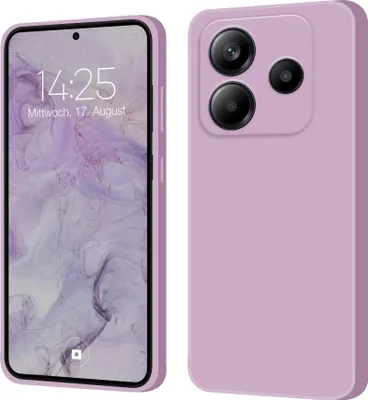 A product shot of a phone case and a phone with a case on it.
