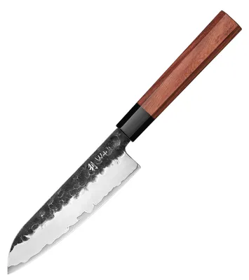 Produktbild von Wakoli Kensei Kleines Santokumesser 13,5 cm mit Redwood & Schwarze Eiche