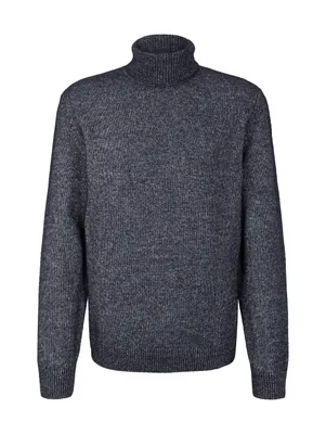 Produktbild von Melierter Rollkragenpullover mit recyceltem Polyester