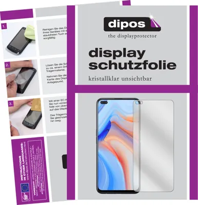 Produktbild von 2x Schutzfolie für Oppo Reno4 Z 5G klar Displayschutzfolie Folie Display Schutz dipos