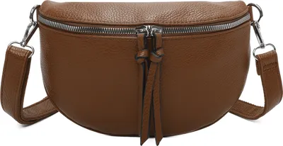 Produktbild von Bauchtasche (GSL-313) Klein Umhängetasche Klein Kunstleder Italy-Design BROWN