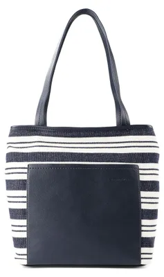 Produktbild von Tom Tailor 824961, Einkaufstasche, Reißverschluss, Erwachsener, Blau, Polyurethan (PU), 36% Polyester, 24% Baumwolle, 40% Polyurethane