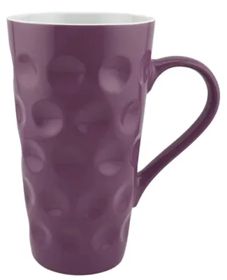 Produktbild von Dubbetasse lila 0,5 L ohne Aufdruck (durchgedubbt) - XXL Kaffeebecher, Jumbobecher aus Keramik, Pfalz Dubbetass für Kaffee, Tee, Glühwein