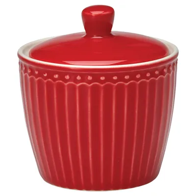 Produktbild von Greengate Alice Zuckerdose red 10 cm