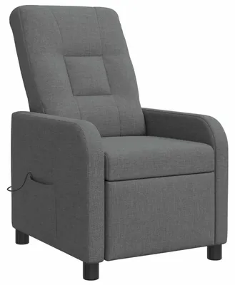Produktbild von vidaXL Massage Relaxsessel Dunkelgrau Stoff