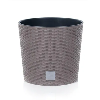 Image de Květináč RATO ROUND s vkladem 40 cm - barva: mocca