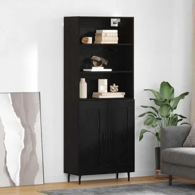 Immagine prodotto di Maison Exclusive - Mobile contenitore a due ante, finitura effetto legno noce, dimensioni 69,5 x 34 x 180 cm