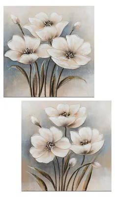 Produktbild von Wandbilder MAGNOLIEN, 60x60cm, 2er-Set, 60x60cm, Leinwand, Formano Wanddeko