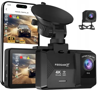 Obrázok produktu pre Feegar Traffic 4K UHD WiFi 5G 170° + zadná kamera