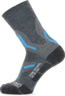 Produktbild von UYN Merino Mid Trekkingsocken doppellagig Damen mid grey/turquoise 35-36