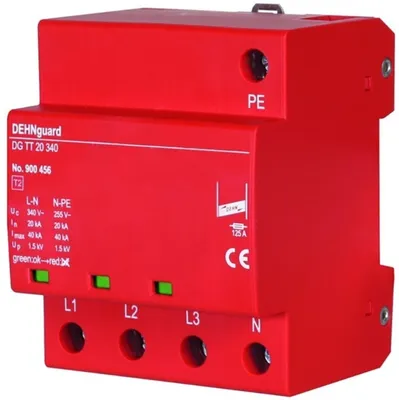 Produktbild von Dehn Überspannungsableiter DG TT 20 340 Typ 2 DEHNguard 4p 900456