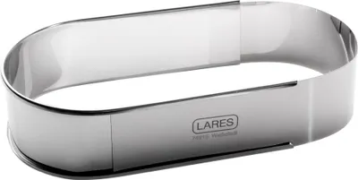 Produktbild von LARES verstellbarer ovaler Backrahmen - Groß - 28-40x15x6,3 cm - aus Edelstahl - für kleine Kuchen, Brote, Stollen