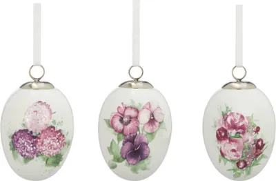 Produktbild von Eiersatz zum Hängen Blumen (3teilig)