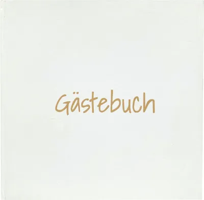 Produktbild von Güss Gästebuch 80 S. Hardcover elfenbein 20x20cm