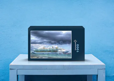 Produktbild von hansepuzzle 38550 - Kreuzfahrtschiff Puzzle, 1000 Teile, Industrie, 60,0 x 46,0cm mit hochwertiger Aufbewahrung, Kartonbox & Beutel