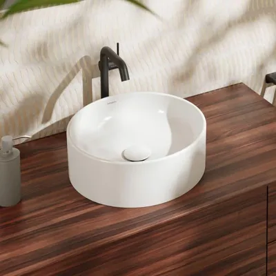 Produktbild von hansgrohe Xuniva S Aufsatzwaschtisch Ø 40 cm, ohne Hahnloch, ohne Überlauf, mit SmartClean