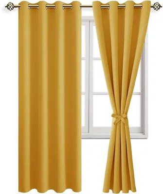 Immagine prodotto di Tende oscuranti gialle 260x140 cm, 2 pezzi