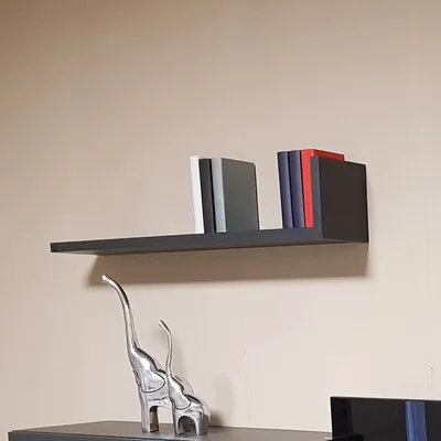 Produktbild von Wandboard BRIGHT Wandregal Regal in graphit mit 1 Ablage Länge 100 cm