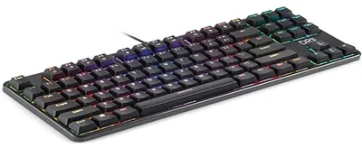 Productafbeelding van TKL Mechanisch gaming-toetsenbord RGB voor pc, 87 toetsen anti-ghosting, ergonomisch USB-toetsenbord met kabel
