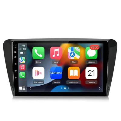 Zdjęcie produktu dla 10-calowe radio samochodowe z CarPlay, GPS, systemem Android 13, DAB+, Bluetooth, 2+64 GB – pasuje do Skody Octavii z lat 2013–2018, SWC, Wi-Fi, RDS