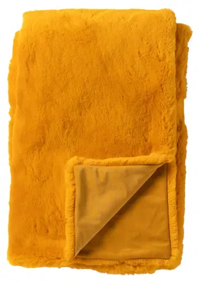 Produktbild von Dutch Decor Wohndecke Kunstfell Zinzi 140x180 cm Gelb