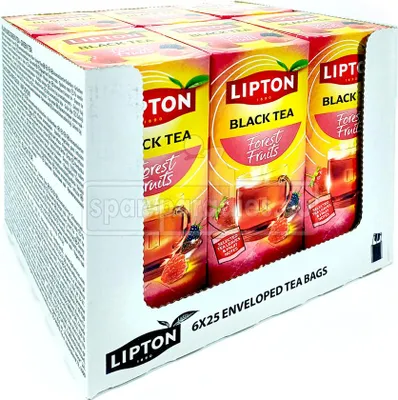 Zdjęcie produktu dla Lipton - Herbata Lipton Refresh Forest Fruits 25x1,5gr | Opakowanie 25 sztuk | 6 sztuk